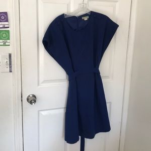 Anthropologie Blue Wool Dress